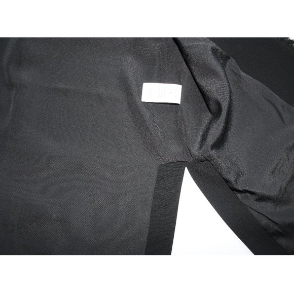 Elizabeth and James Hannover Frayed Edge Long Vest /Small / Black Career - Picture 11 of 12